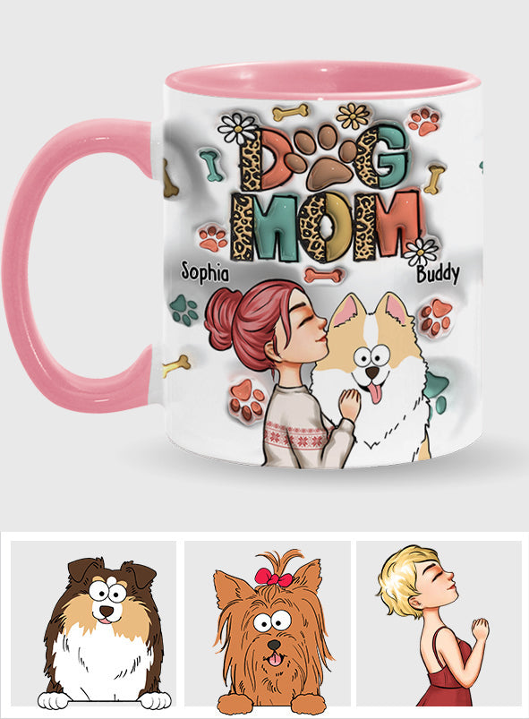 Aufblasbare Tasse mit Hunde- und Katzenmotiv – Geschenk für Hunde- und Katzenliebhaber – Personalisierte Tasse