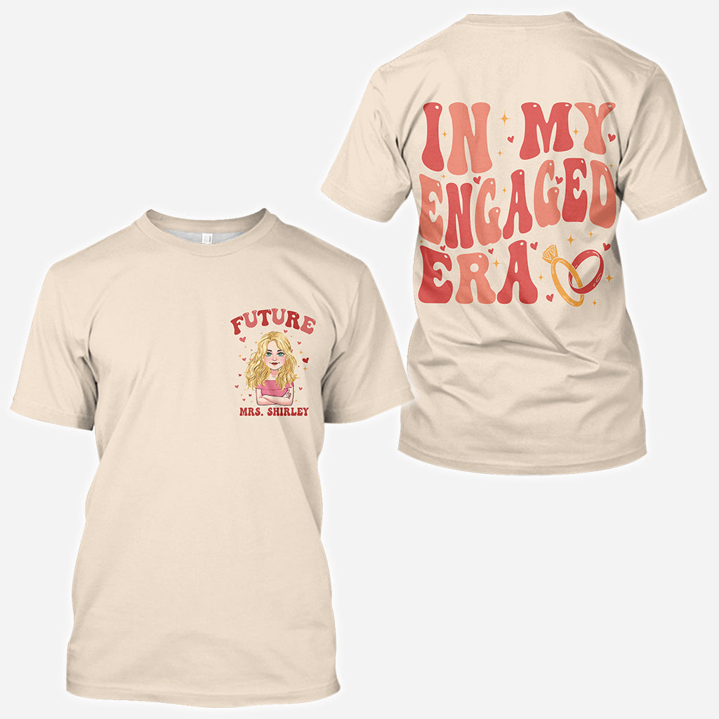 In My Engaged Era - wedding gift for bride - Personalized All Over Shirt