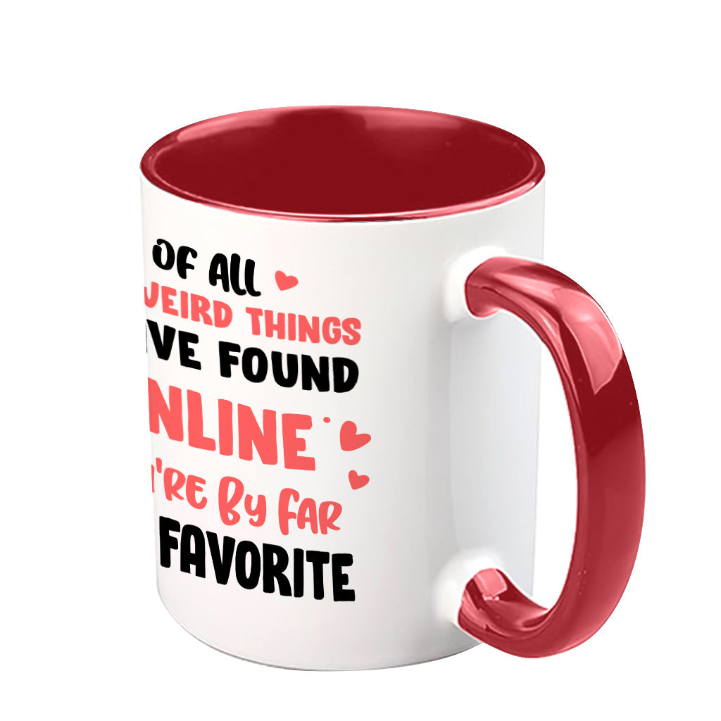 You Are Far My Favorite - Personalized Couple Accent Mug