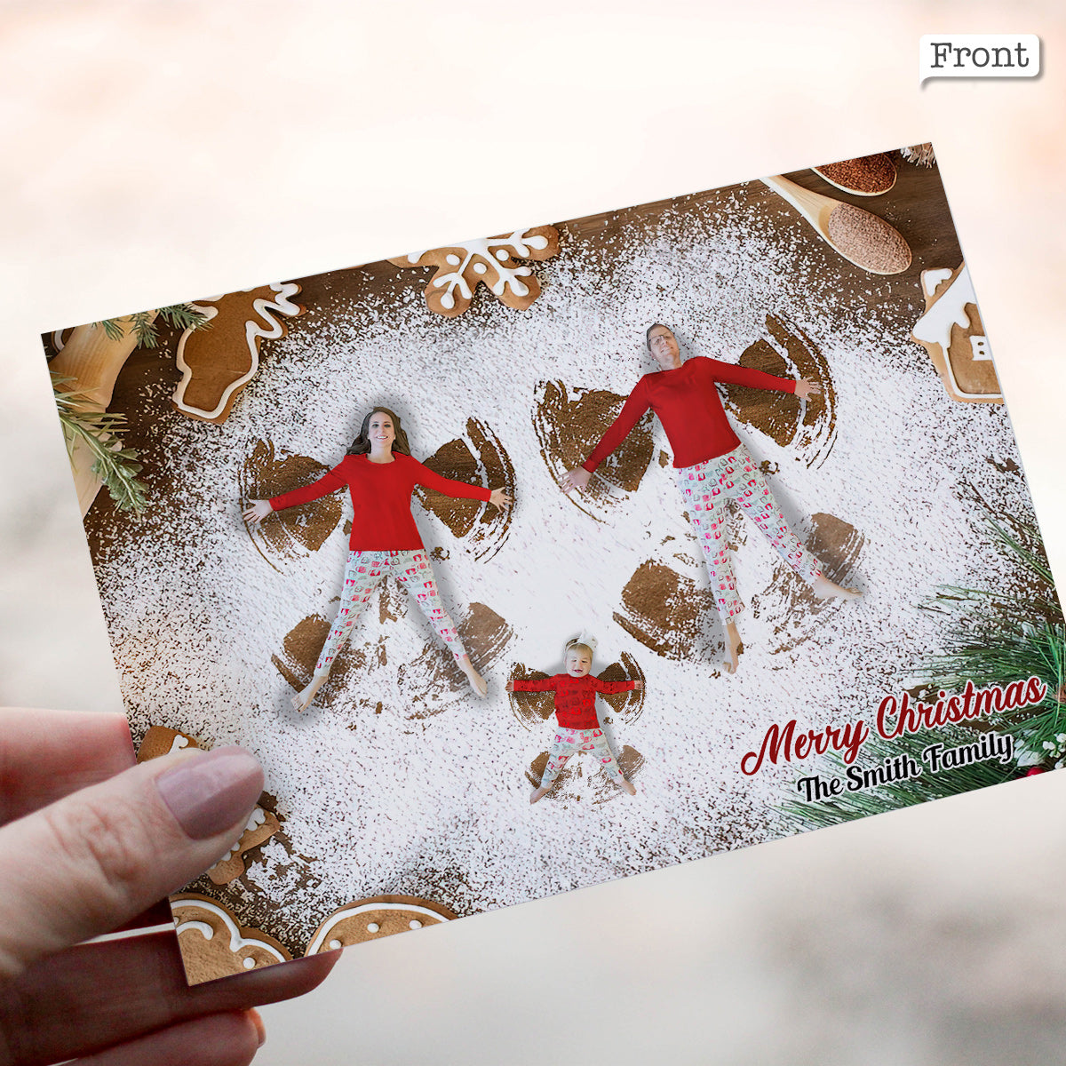Merry Christmas - Personalized Family Greeting Card