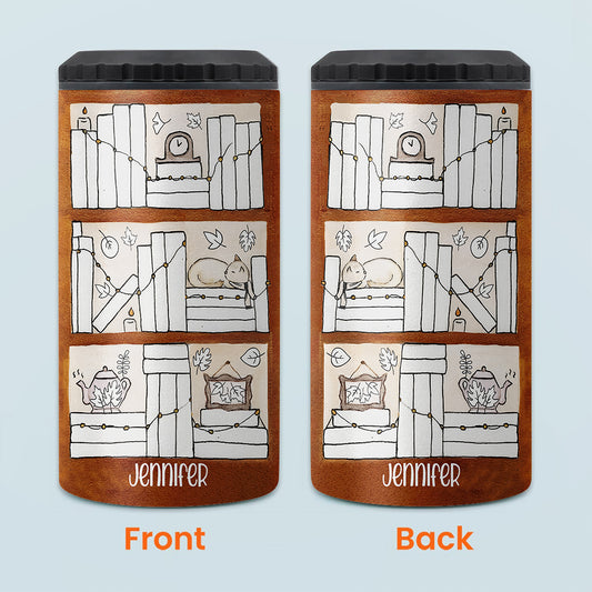 Four Seasons Reading Tracker - Personalized Book Can Cooler