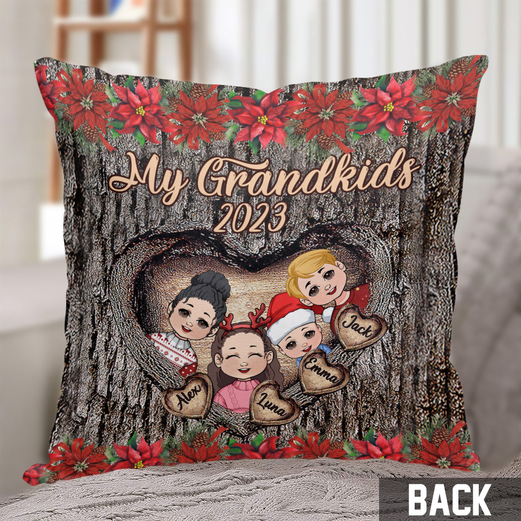 My Grandkids - Personalized Grandma Throw Pillow