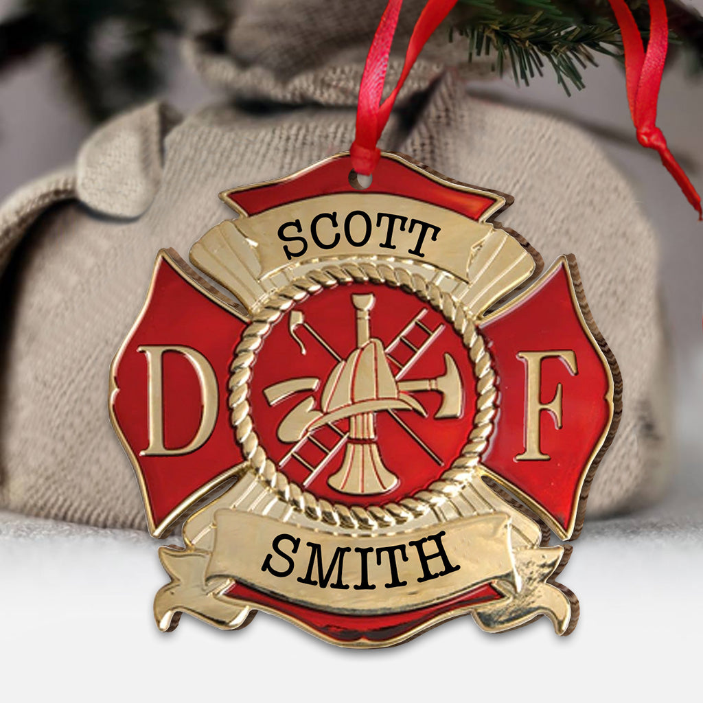 Life Saving - Personalized Firefighter Ornament