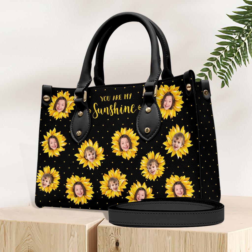Grandma’s Garden - Gift for grandma, mom - Personalized Leather Handbag