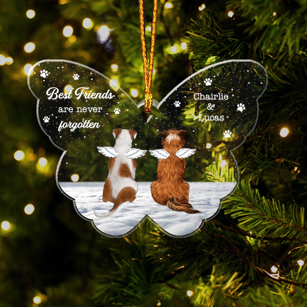 Best Friends Are Never Forgotten - Personalized Dog Ornament