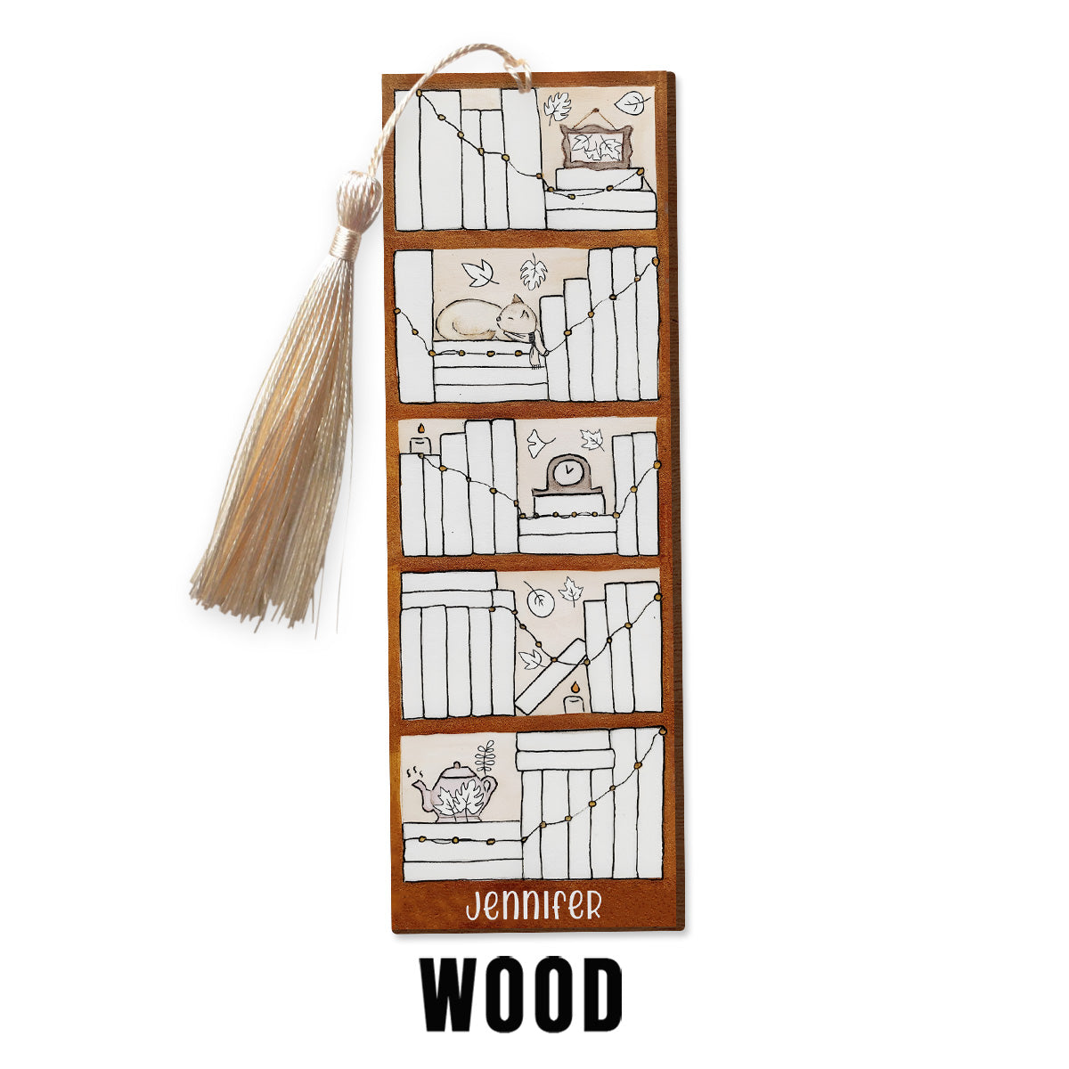 Four Seasons Reading Tracker - Personalized Book Bookmark