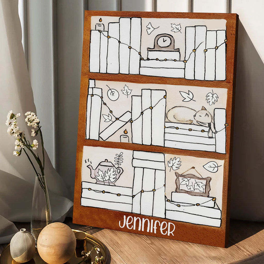 Four Seasons Reading Tracker - Personalized Book Canvas And Poster