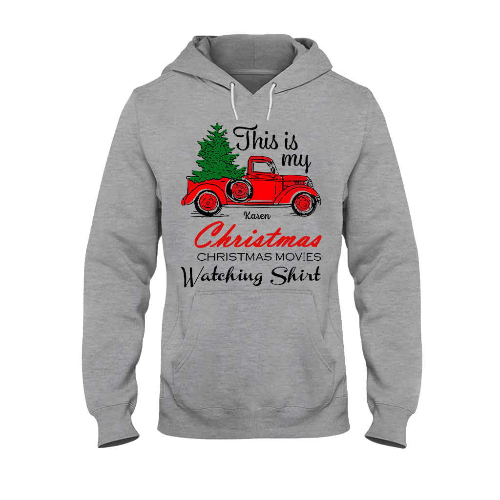 Voici mon t-shirt et mon sweat à capuche personnalisés pour regarder des films de Noël
