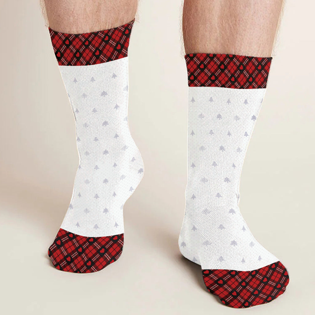 Christmas Is Coming - Personalized Couple Socks