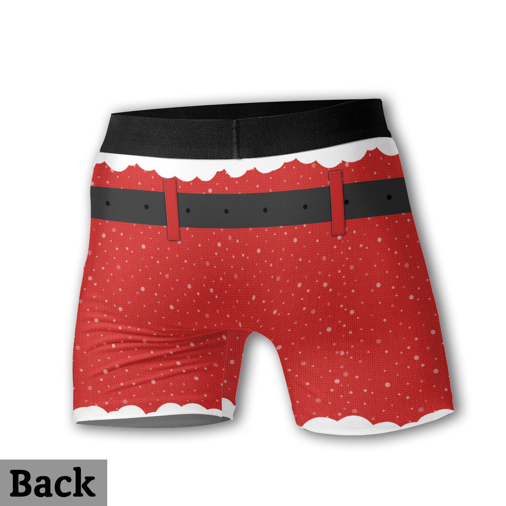 Let's Be Naughty - Personalized Couple Men Boxer Briefs