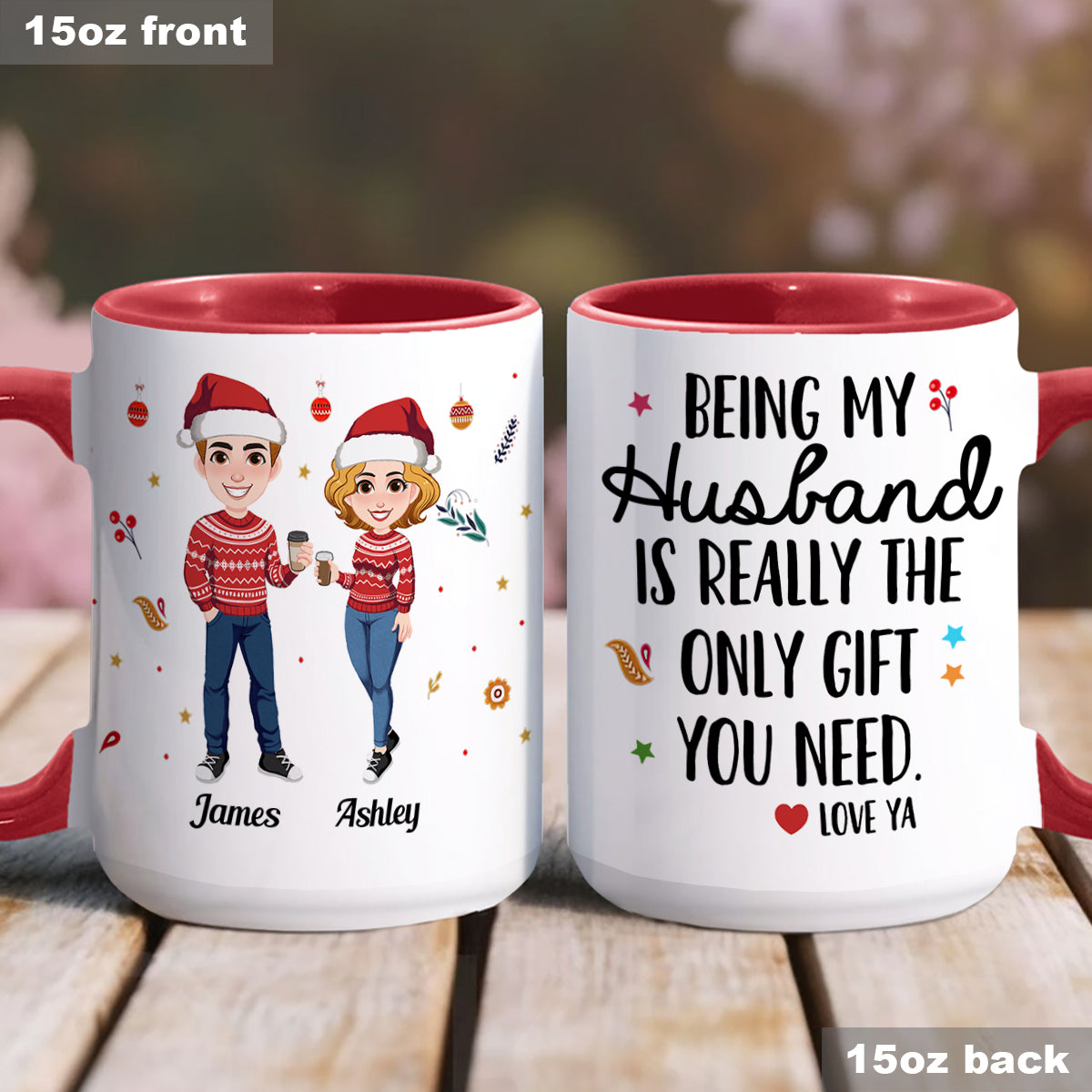 Being My Husband - Personalized Husband And Wife Accent Mug