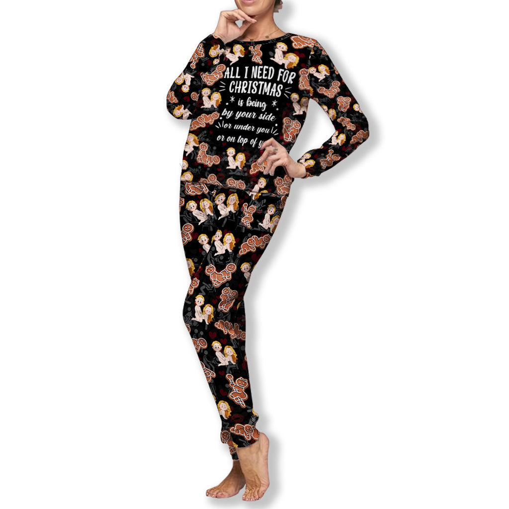 All I Need For Christmas Is You - Personalized Couple Pajamas Set