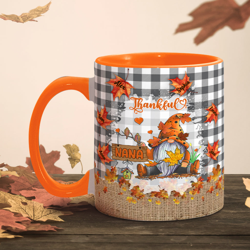 Thankful Grandma - Personalized Grandma Accent Mug