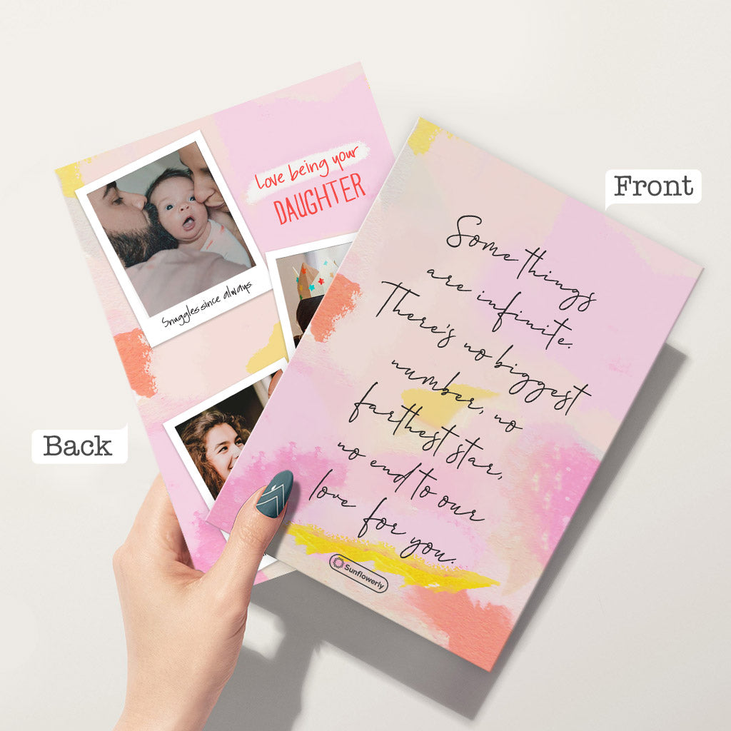 Love Being Your Daughter - Personalized Greeting Card