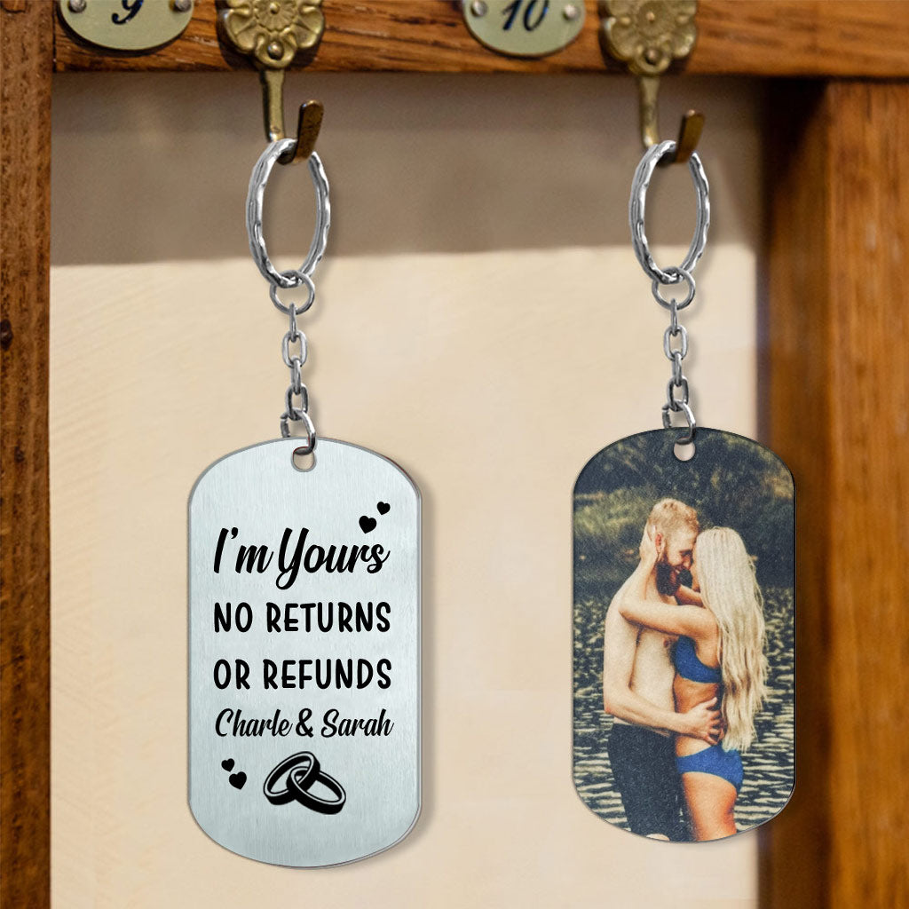 I'm Yours - Couple gift for husband, boyfriend, wife, girlfriend - Personalized Stainless Steel Keychain