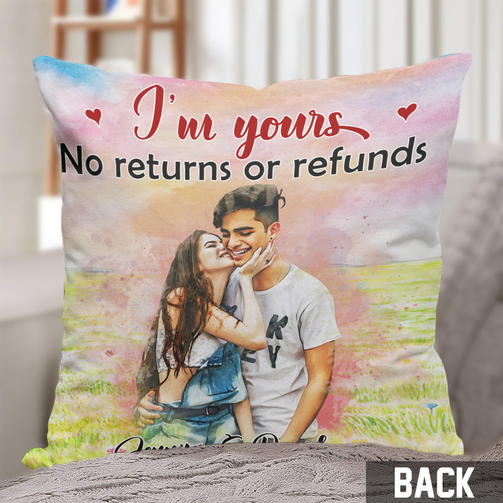 I'm Yours - Personalized Couple Throw Pillow