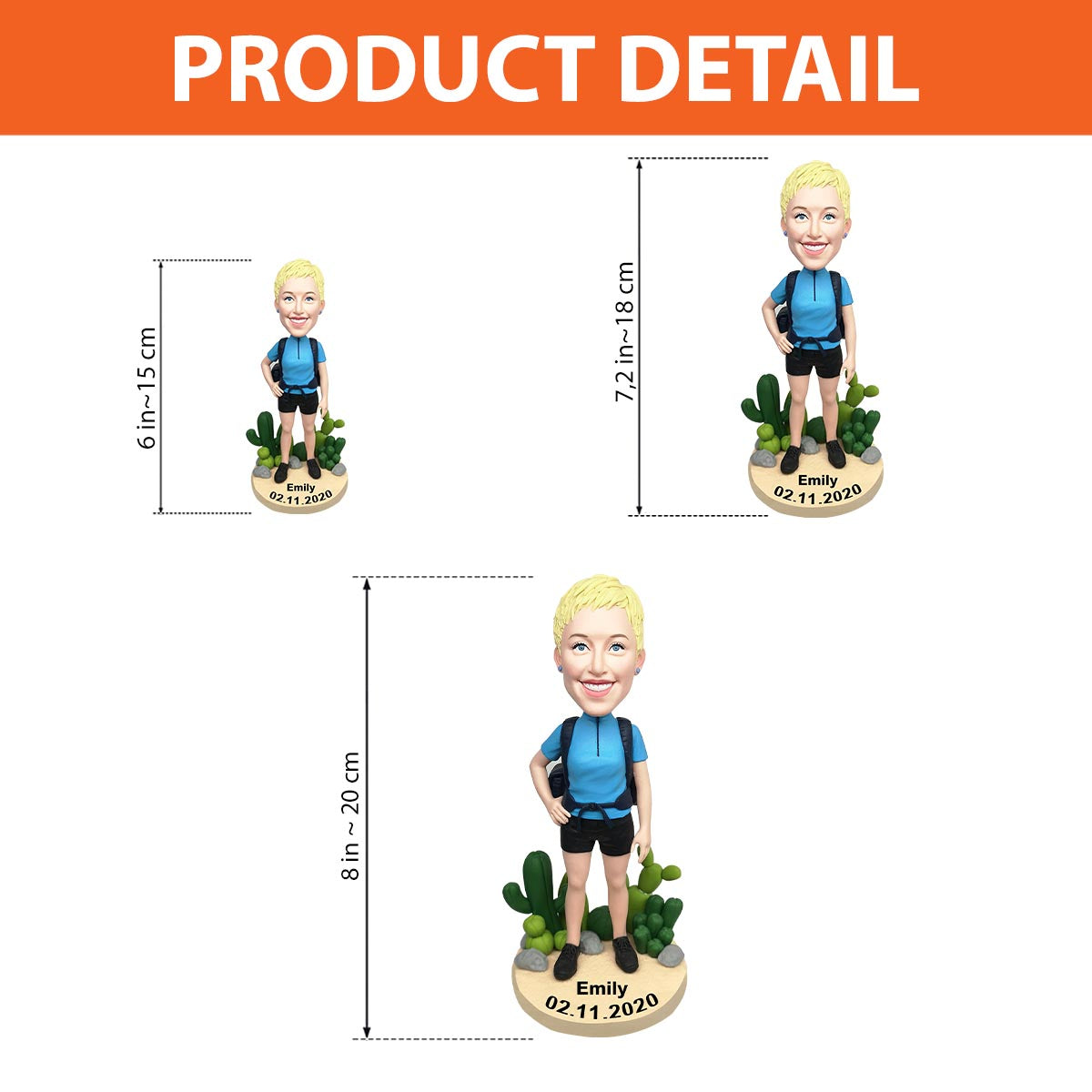 Hiking Society - Personalized Hiking Bobblehead