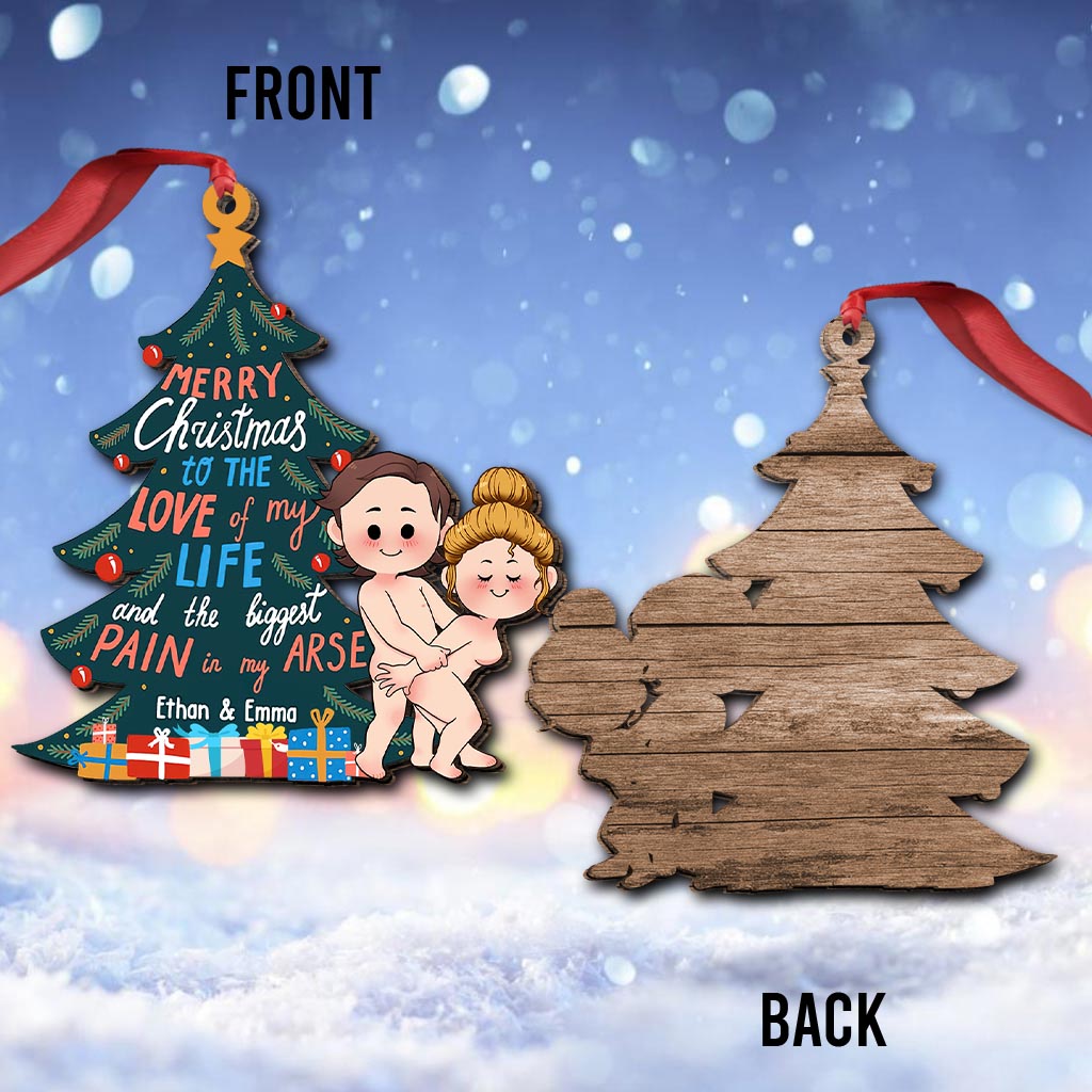 Merry Christmas To The Love Of My Life - Personalized Couple Ornament