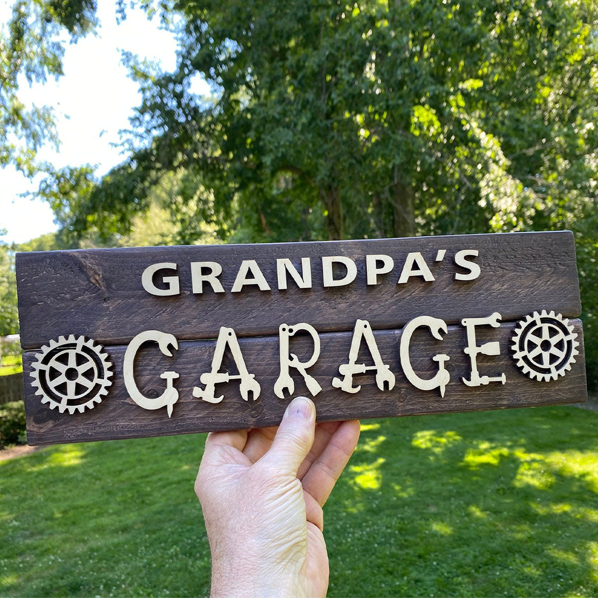 Workshop - Personalized Grandpa 2 Layered Wood Sign / Wood Plaque