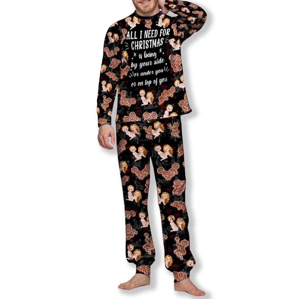 All I Need For Christmas Is You - Personalized Couple Pajamas Set