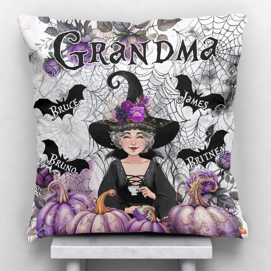 Coussin décoratif personnalisé « Grand-mère Sorcière »