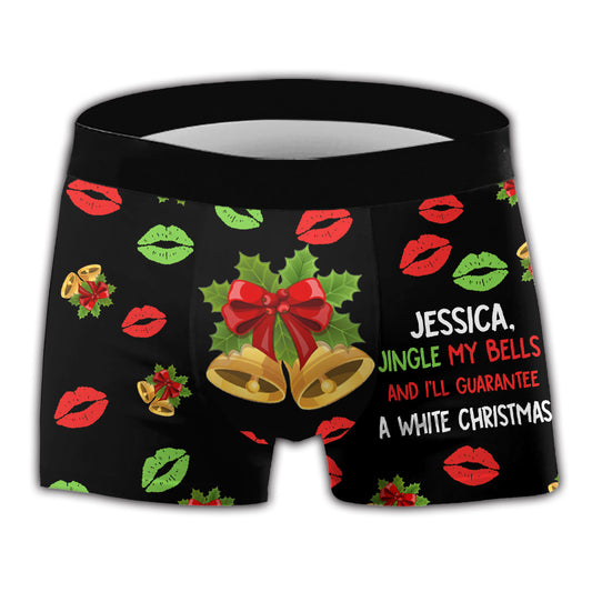 Jingle My Bells - Personalized Couple Men Boxer Briefs