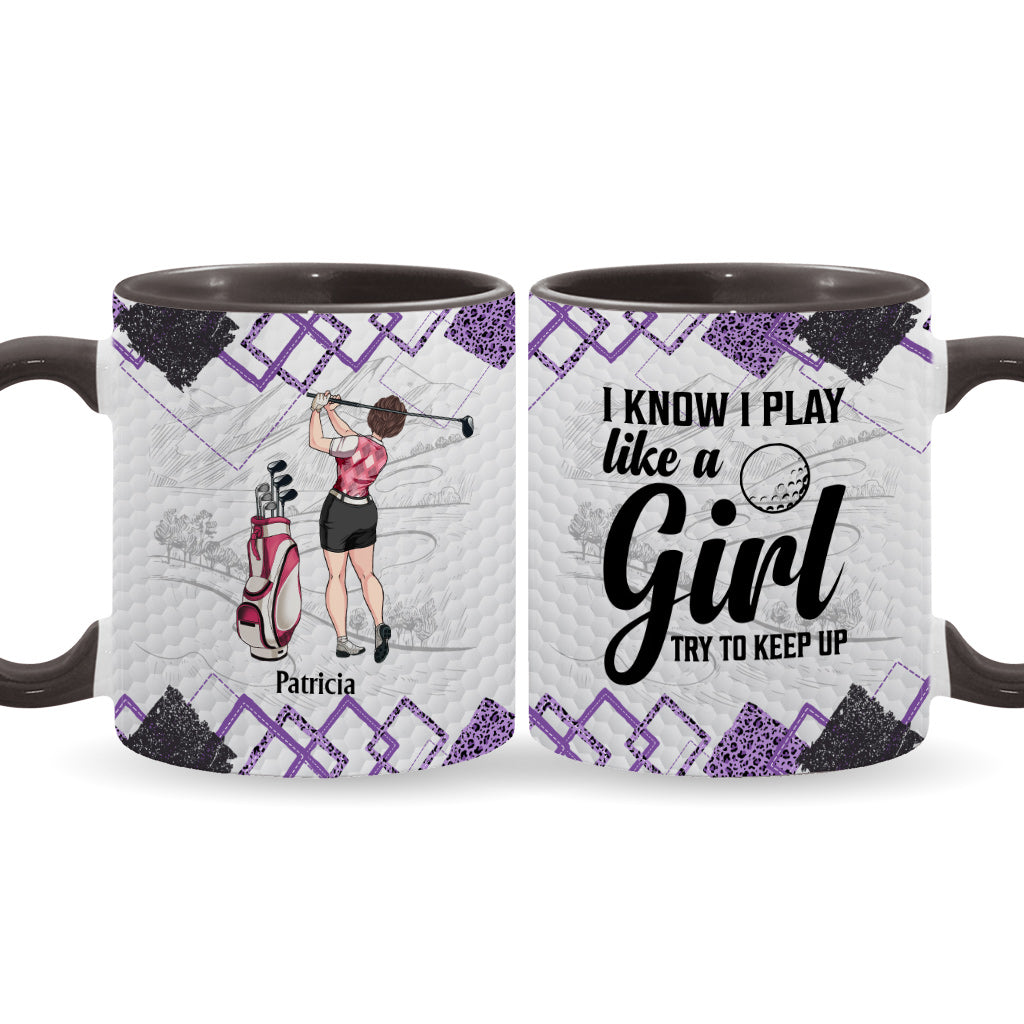 Cours de golf - Cadeau de golf pour elle, petite amie, épouse, fille - Mug personnalisé