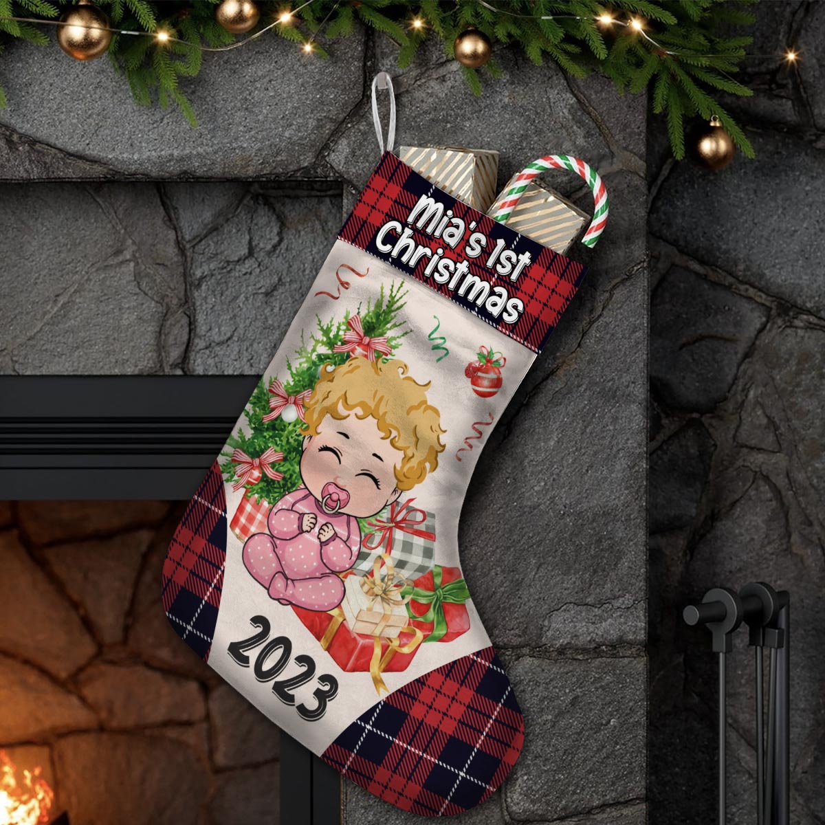 My 1st Christmas - Personalized Family Christmas Stockings