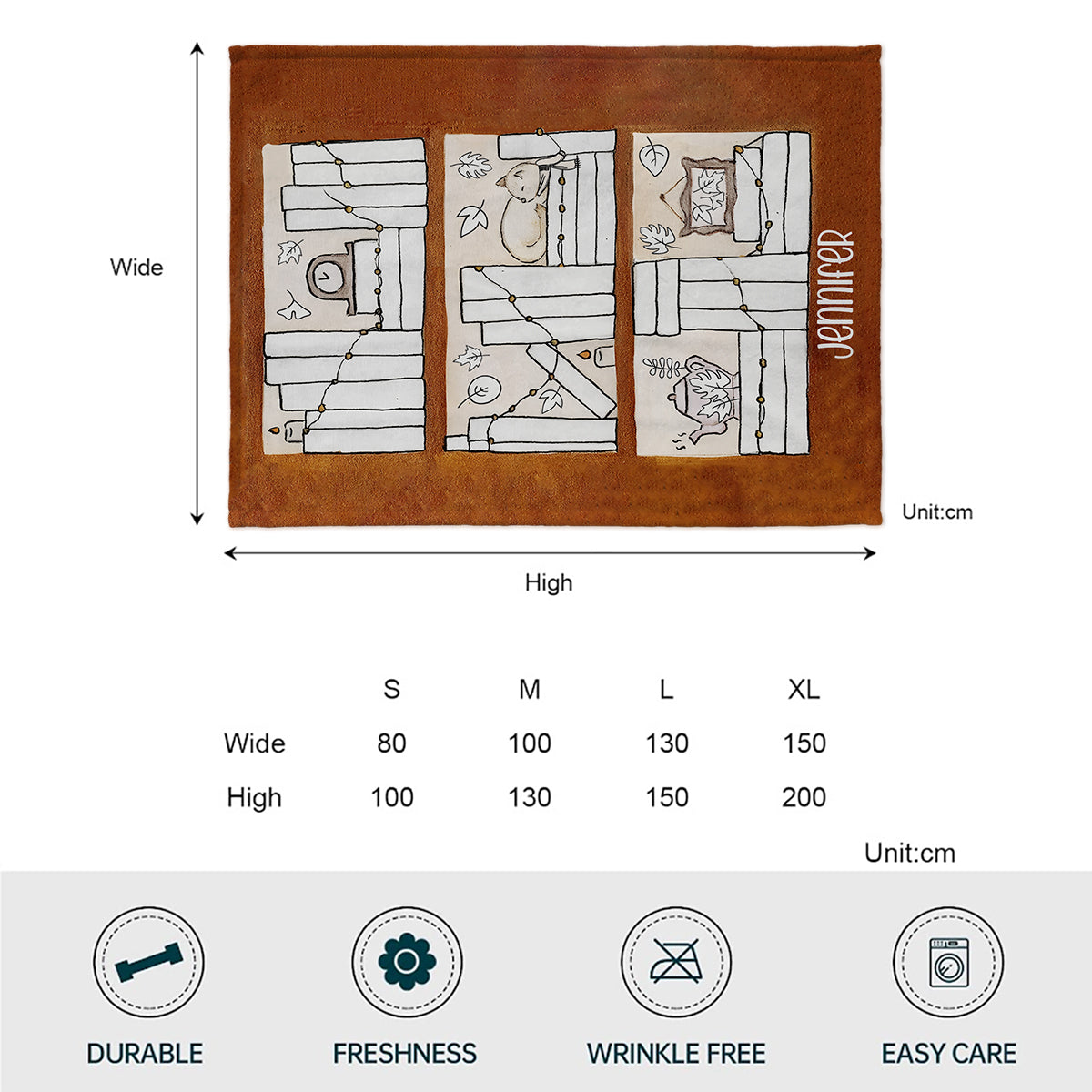 Four Seasons Reading Tracker - Personalized Book Blanket