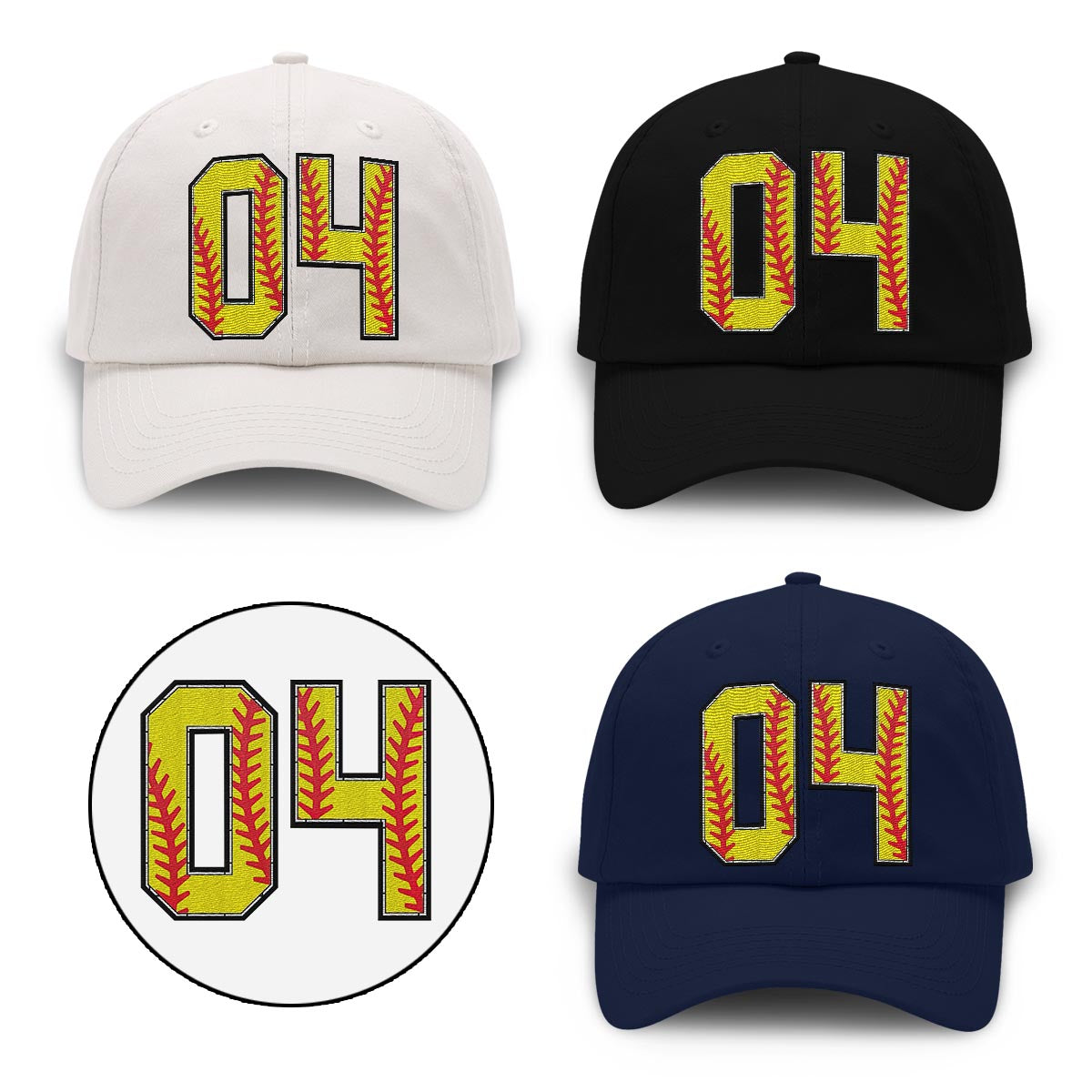 Baseball-Liebe – Personalisierte, bestickte Softball-Kappe im klassischen Stil