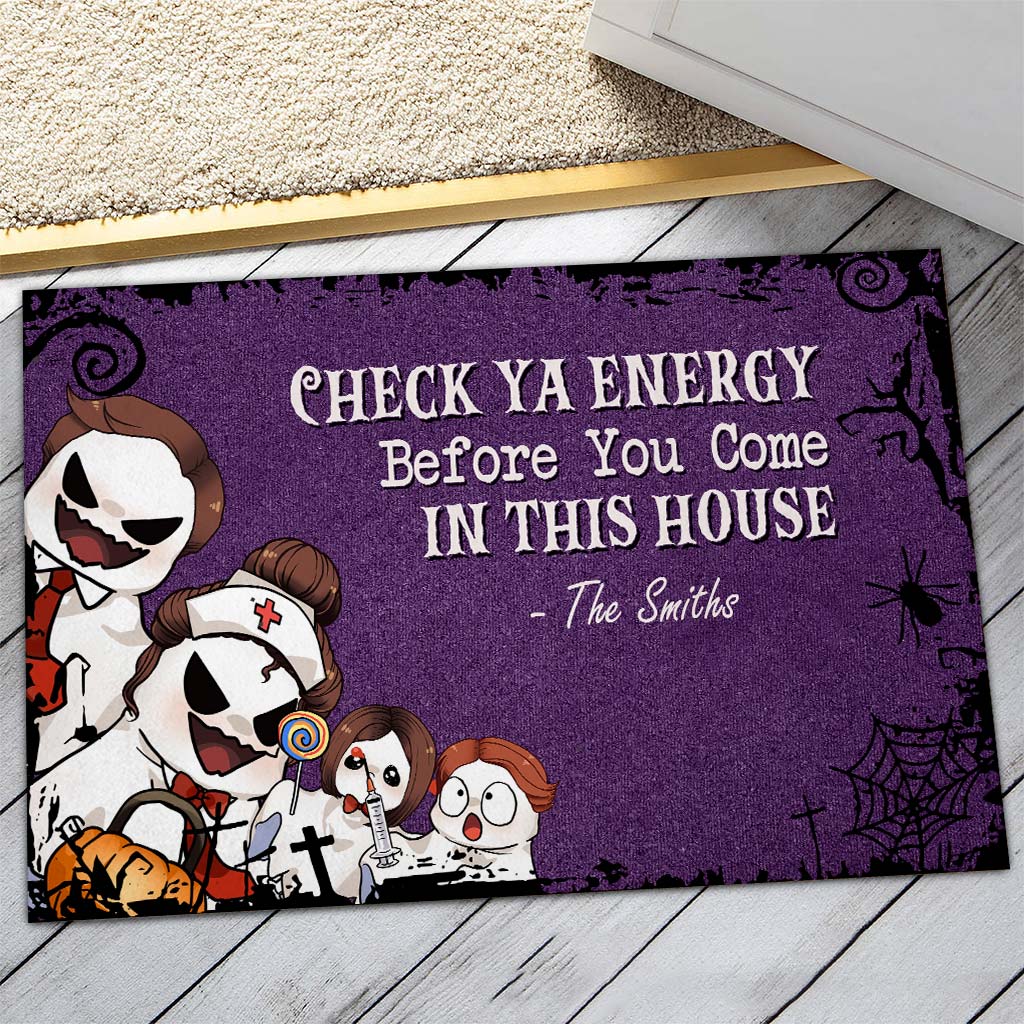 Check Ya Energy - Personalized Family Doormat