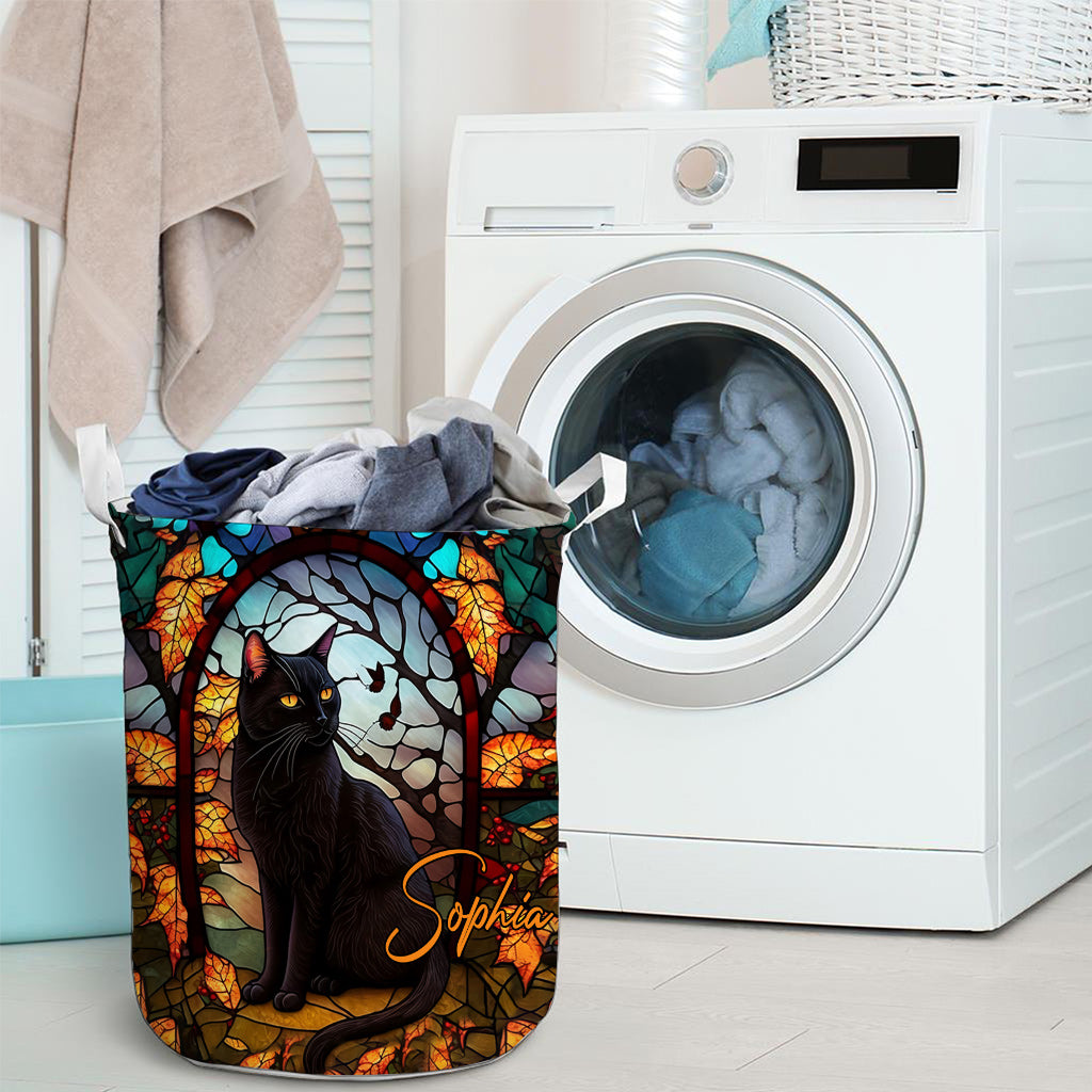 Black Cat - Personalized Black Cat Storage Basket