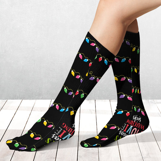 Weihnachtsfilm-Socken – Personalisierte Weihnachtssocken