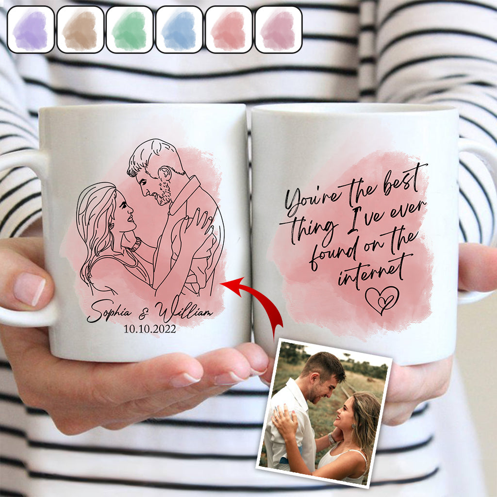 Best Thing On the Internet - Personalized Husband And Wife Mug