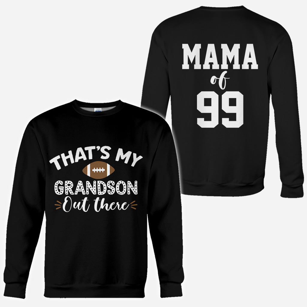 Maman, grand-mère, fière fan de foot - Cadeau football pour maman, grand-mère, épouse, elle - T-shirt personnalisé intégral