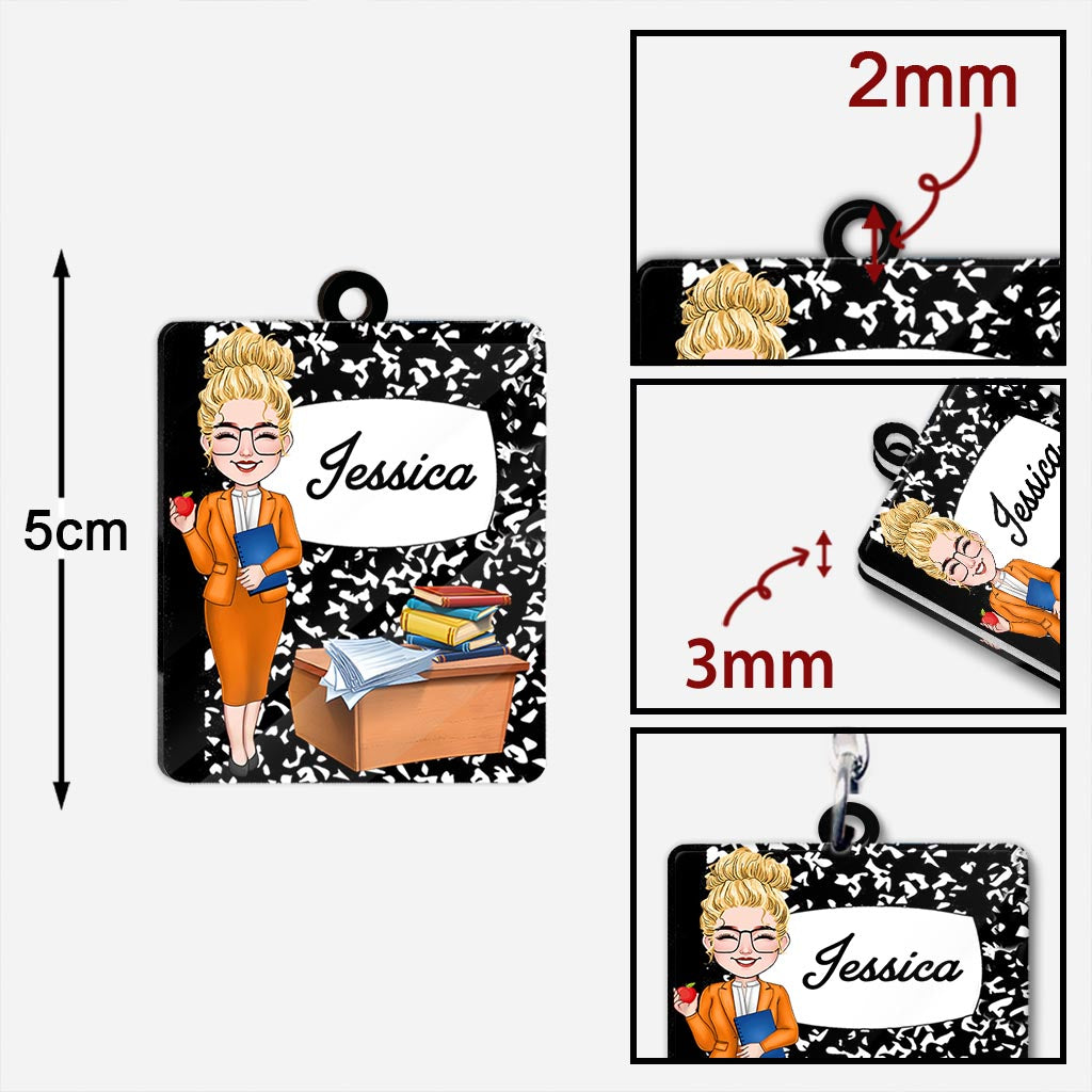 Santa's Favorite Teacher - Personalized Teacher Keychain