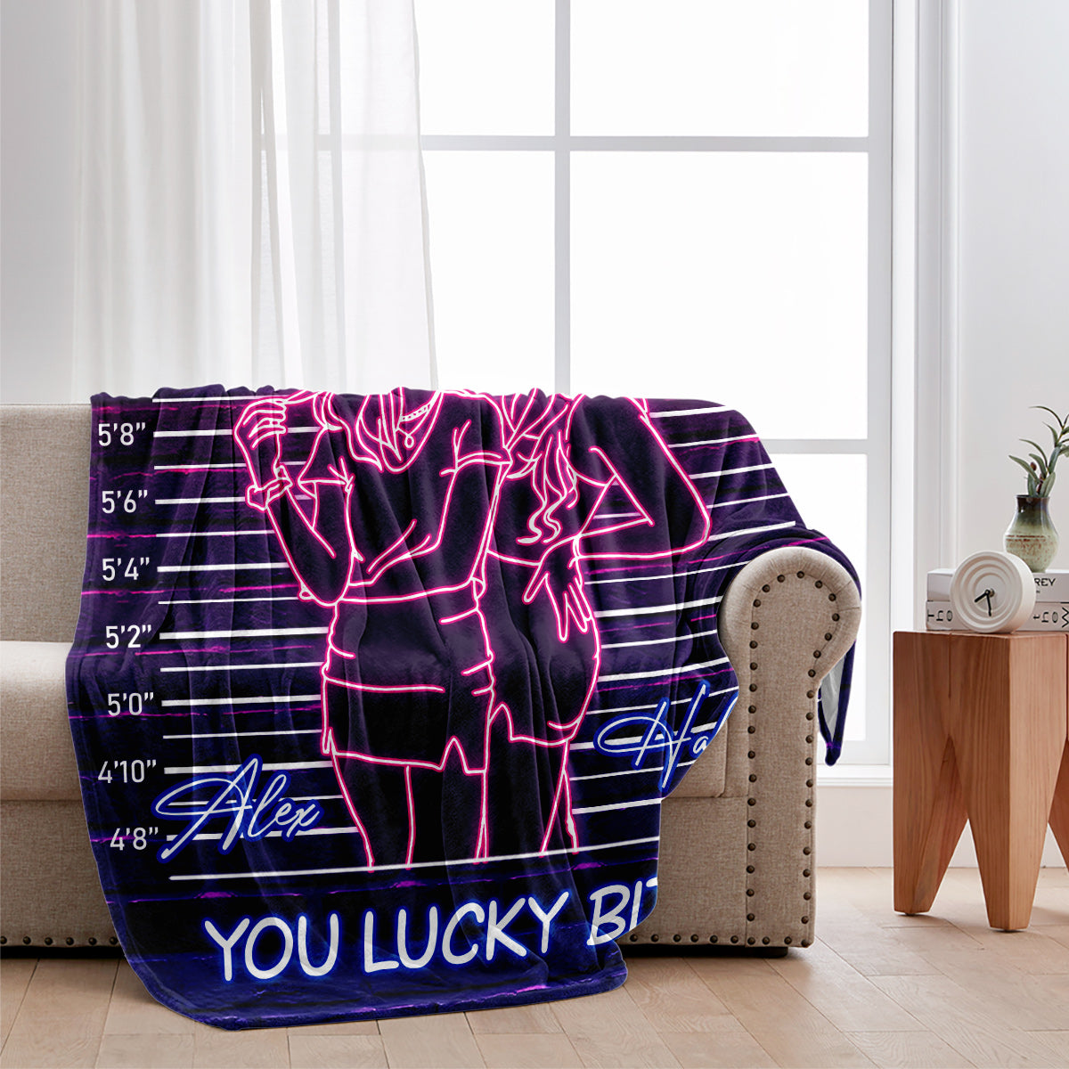 Congrats On Being My Partner In Crime - Gift for friend - Personalized Blanket