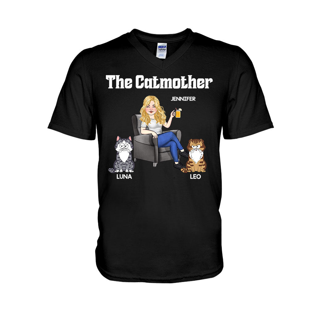 Die Katzenmutter – Personalisiertes Katzen-T-Shirt und Hoodie