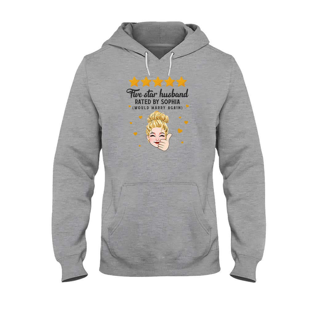 Five Star Husband Wife - Personalized Husband And Wife T-shirt And Hoodie