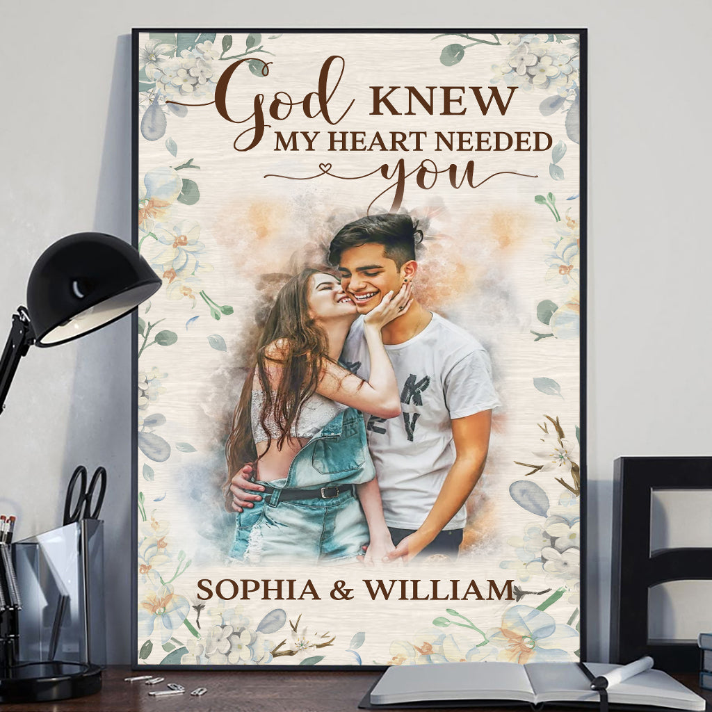 Watercolor Couple - Personalized Couple Canvas And Poster