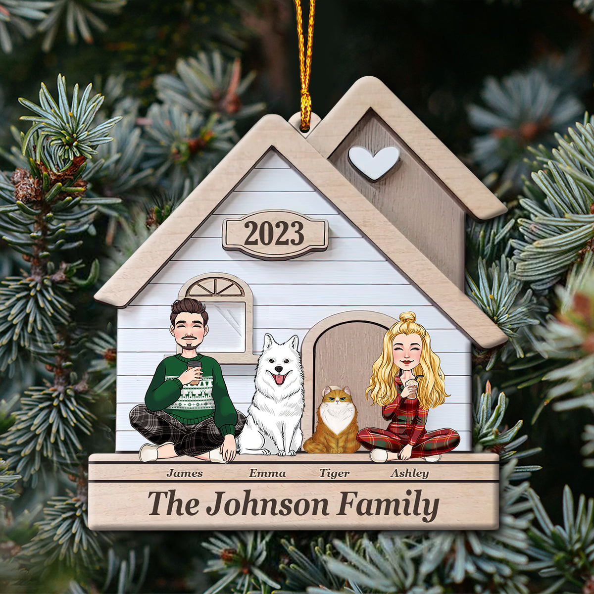 This Is Us - Personalized Husband And Wife Ornament