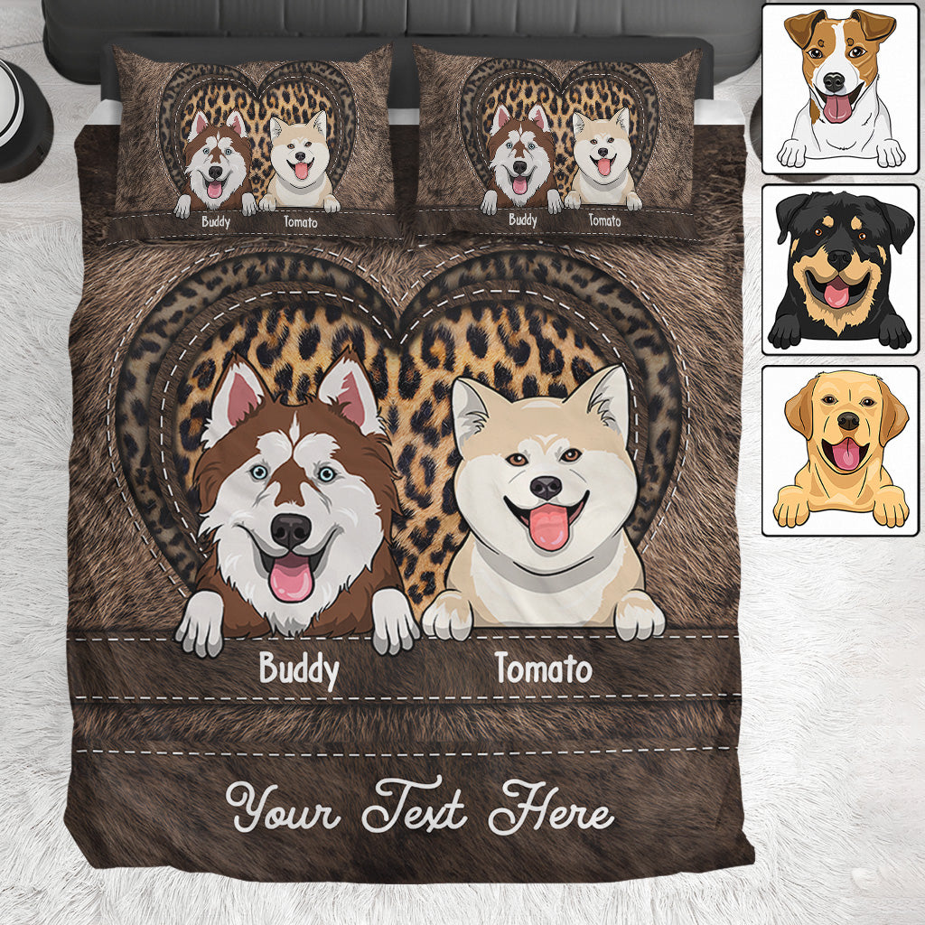 Dog Lovers - Personalized Dog Bedding Set