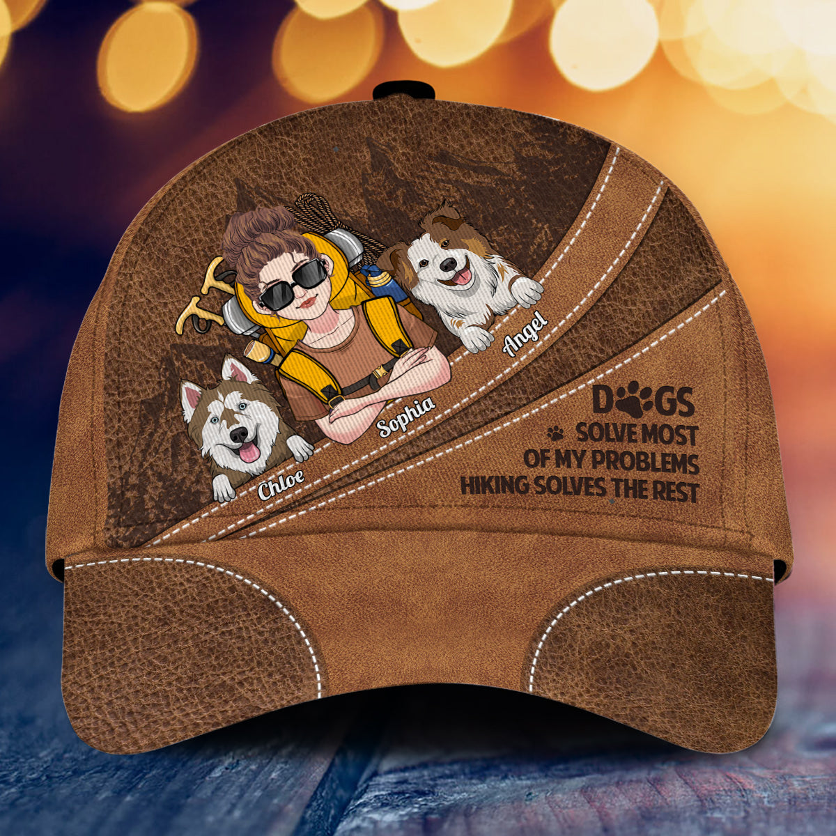 Hiking And Dogs - Personalized Hiking Classic Cap