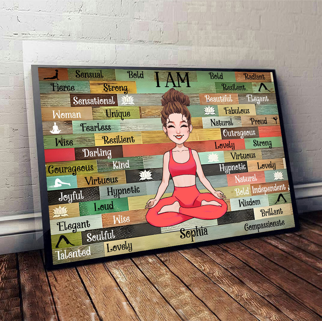 I Am - Personalized Yoga Canvas And Poster