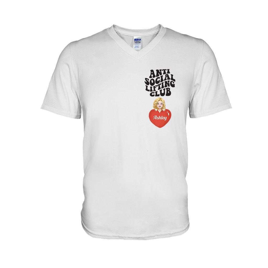 Anti Social Lifting Club - Personalized Fitness T-shirt And Hoodie