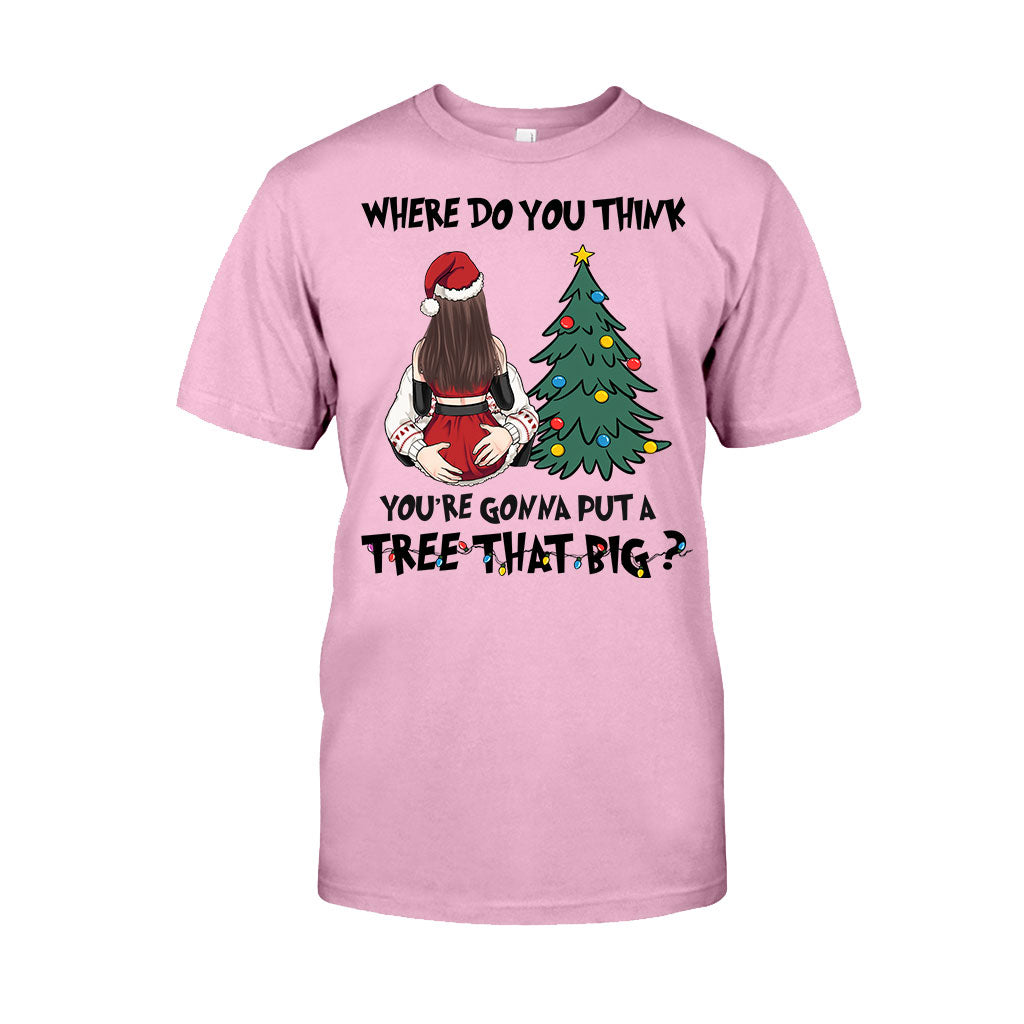 Bend Over I'll Show You Where To Put That Big Tree - Personalized Couple T-shirt And Hoodie
