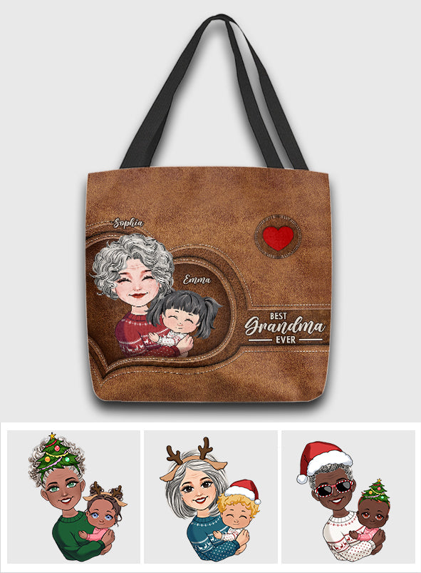 Best Grandma Ever - Personalized Grandma Tote Bag