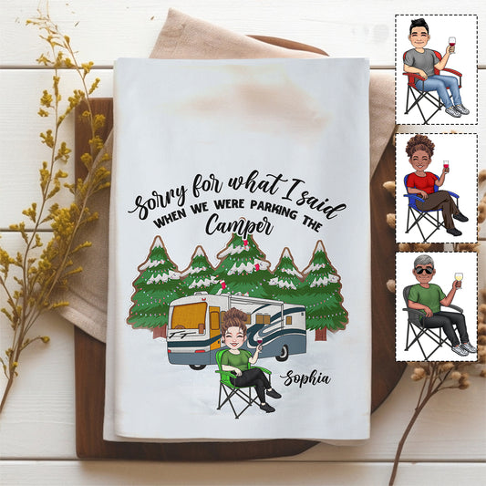 Sorry For What I Said - Personalized Camping Towel