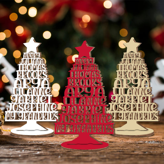 Mes petits-enfants - Cadeau pour grand-mère - Plaque en bois personnalisée à poser