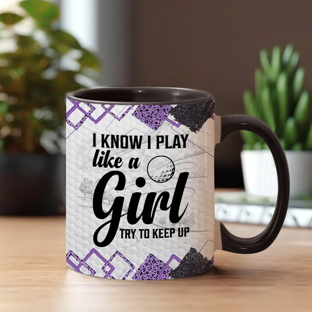 Cours de golf - Cadeau de golf pour elle, petite amie, épouse, fille - Mug personnalisé